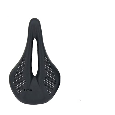 FIQARO Sillin Bicicleta MontañA,Sillin Bicicleta Sillín de Carbono MTB/Sillín de Bicicleta de Carretera Cojines de Carbono de Cuero superligero 96 g (