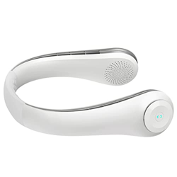 Whisverse Ventilador de cuello portátil, ventilador sin hojas, ventilador portátil con batería, diseño de auriculares sin hojas, 3 velocidades precio