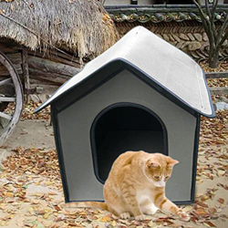 Casa Impermeable Para Gatos, Casa De Mascotas Al Aire Libre Para El Invierno, Casa Para Gatos Al Aire Libre, Casa Para Perros A Prueba De Lluvia Al Ai características