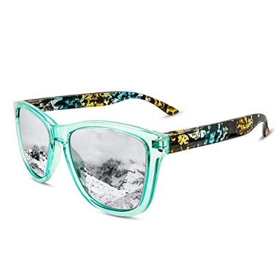 KANASTAL Gafas de sol Espejo Plata Hombre y Mujer Sol Polarizadas Óculos de Sol de Prata Cuadradas Clásicas Vintage Summer Protección UV Pesca Men Sun