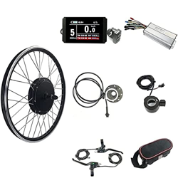 Samnuerly Kit de conversión de Bicicleta eléctrica 20", 24", 26", 27,5", 28", 29er, 700C Kit de conversión de Bicicleta 48V 1500W Motor de Rueda Trase precio