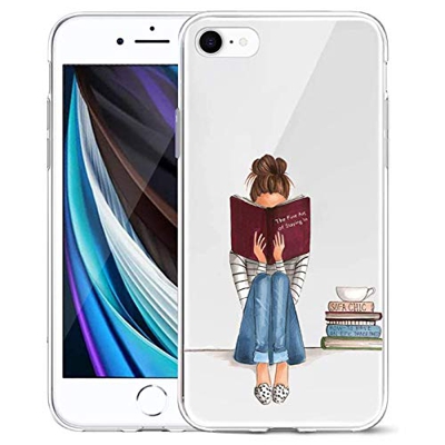 Suhctup Funda Compatible para iPhone 7/iPhone 8 Fundas, Transparente Dibujos Protección Carcasa Suave Silicona Gel TPU Bumper Ultra-Delgado Antigolpes