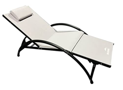 MaxxGarden Tumbona De Terraza - Cama de jardín - Se Puede Utilizar en la Playa, el Camping, el balcón, etc. 125 kg de Carga útil, Cama Exterior - Colo en oferta