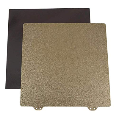 3D Printer Parts 220x220mm 3D Printer Magnetic Sticker B Surface with Golden Double Texture Pei Powder Steel Plate 3D Printer Accessories