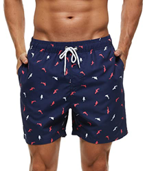 Bañador Hombre Corto con Bolsillo Bañadores de Playa Ligero Swim Shorts con Cordón Bañadores de Natación Hidrófugo Bañadores de Surf con Forro de Mall precio