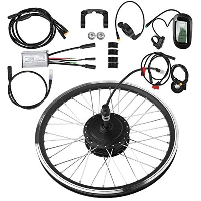 Samnuerly Kit de Motor de Bicicleta eléctrica, 36V 250W 27.5 Pulgadas KT-LCD6 Medidor de Pantalla Bicicleta de montaña Kit de conversión de Rueda Impe