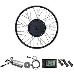 Kit de conversión de Bicicleta eléctrica, Pantalla USB KT-LCD7, tamaño de Rueda 26 Pulgadas, Motor de Cubo Delantero BLDC sin Engranajes sin escobilla en oferta