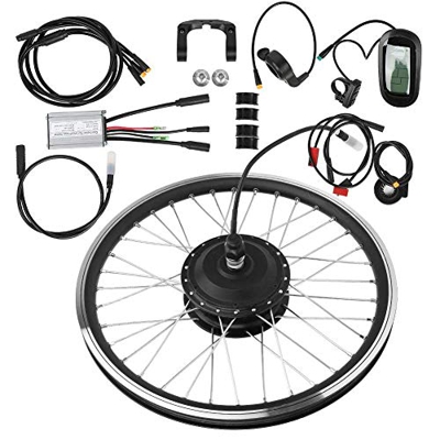 Samnuerly Kit de Motor de Bicicleta eléctrica, 36V 250W 27.5 Pulgadas KT-LCD6 Medidor de Pantalla Bicicleta de montaña Kit de conversión de Rueda Impe
