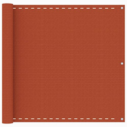 Pantalla de balcón naranja 90x600 cm HDPE-Color: Naranja-Material: 100% HDPE (polietileno de alta densidad) características