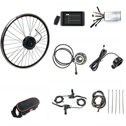 Samnuerly Kit conversión Bicicleta eléctrica 20"/ 24" / 26"/ 27,5" / 28"/ 29" / 700C Kit conversión Rueda Trasera Bicicleta eléctrica, Pedelec con Pan precio