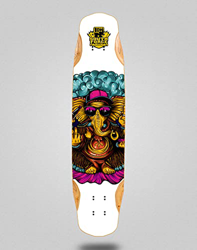 South Force Skate Skateboard Longboard Deck Mix Bamboo 38x8.45 Rev White en oferta