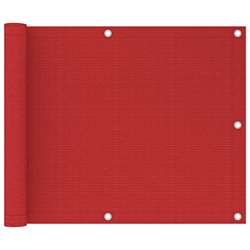 Pantalla de balcón rojo 75x300 cm HDPE-Color: Rojo-Material: 100% HDPE (polietileno de alta densidad) precio