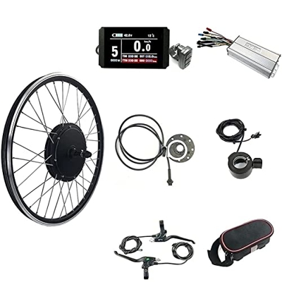 Samnuerly Kit de conversión de Bicicleta eléctrica 48V 1500W 20"24" 26"27.5" 28"29er 700C Rueda Trasera Kits de conversión de Bicicleta eléctrica de B