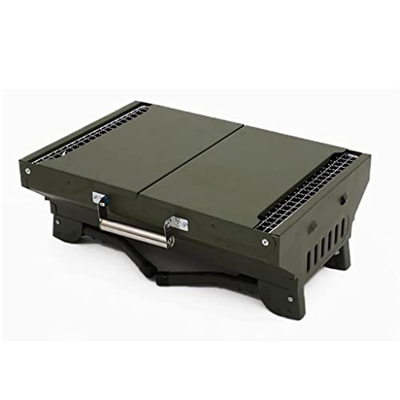 PAASHE Barbacoas de carbón Parrilla De Carbón para Barbacoa Plegable, Pequeña Parrilla Portátil para Barbacoa Al Aire Libre, Estante para Jardín Domés