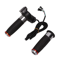 Raguso E Bike Throttle Grip, 1 Par de Doble Círculo Bicicleta Eléctrica Throttle Grip Manillar Función de Crucero 4 Luces para Bicicletas Eléctricas precio