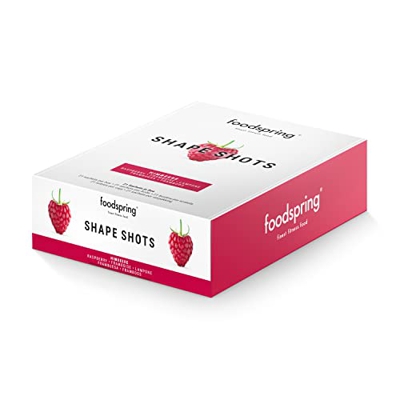 Shape Shots de foodspring, frambuesa, 21x5 g, con Cactinea™, el glucomanano se expande en el estómago para favorecer el control del peso