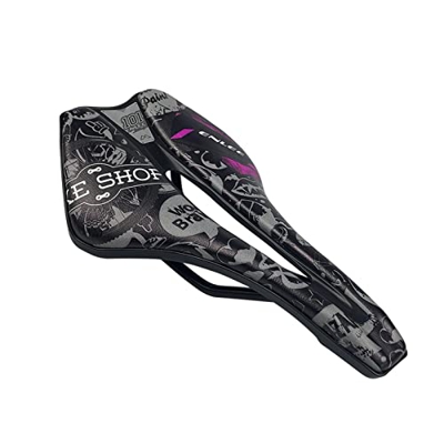 SWEPER Asiento Hueco for Bicicleta, Tendencia de Personalidad, Nariz Corta, Bicicleta de montaña, cojín for sillín de Carretera (Color : F)