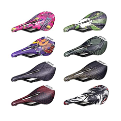 SWEPER Cojín de Asiento de Bicicleta de Fibra de Carbono Ultraligero 121g patrón de Personalidad de Moda MTB cojín de Asiento de Bicicleta de Carreter precio