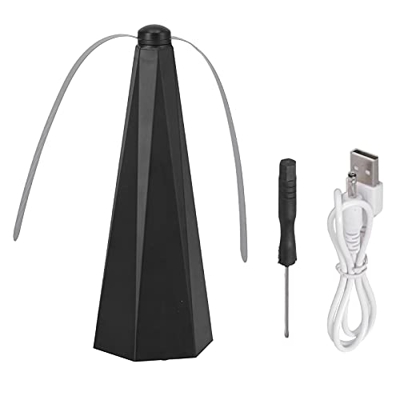Yolispa Ventilador automático silenciador USB ed Repelente Ventilador para el hogar al aire libreBlack1 Ventilador repelente automático Ventilador Ven