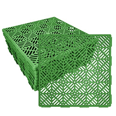 Losetas de Plastico jardin. Pack 16 Losetas Jardin para Suelo Terraza Exterior 30 x 30 cm Baldosas Jardin Desmontables Exterior para Caseta Piscinas T