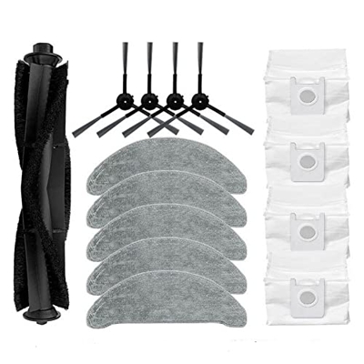 Shuimitao Para Eve Plus Robot de Barrido Piezas de Aspiradora Bolsa de Polvo de Repuesto Cepillo Principal Accesorios PañO de Fregona