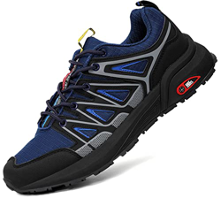 Zapatillas de Deportes Hombre Mujer Running Zapatos para Correr Calzado Deportivos Aire Libre Ligero Gimnasio Sneakers - Azul/Plata, 44 EU características