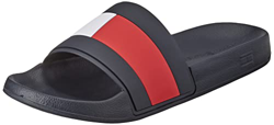 Tommy Hilfiger Tobogán de Piscina con Bandera de Goma, Diapositiva Hombre, Cielo del Desierto, 43 EU en oferta