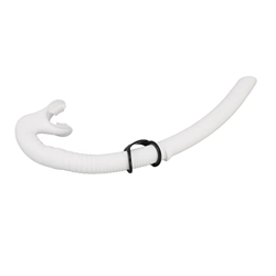 Changor Tubo de Respiración de Buceo de Silicona, Snorkel de Buceo Portátil Plegable Flexible para Nadar para Adultos(Blanco) características