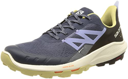 SALOMON Shoes OUTpulse GTX W, Zapatillas de Trail Running Mujer, Mood Indigo/Leek Green/Easter Egg, 40 EU en oferta