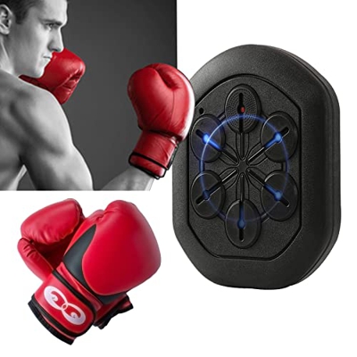 DOZPAL Máquina de Boxeo Inteligente, Objetivo de Pared de Boxeo electrónico de música con Guantes de Boxeo, Equipo de Entrenamiento de coordinación Ma