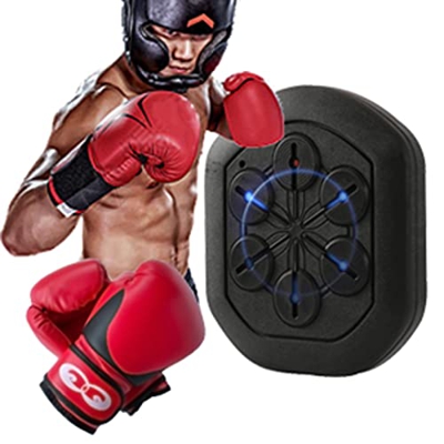 DOZPAL Equipo de Boxeo para Entrenamiento en casa, máquina de Boxeo Musical montada en la Pared con Guantes Rojos para niños y Adultos - Instalación R
