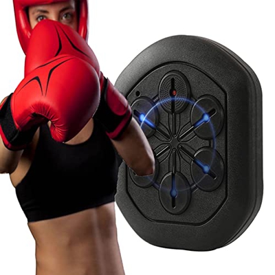 DOZPAL Máquina de Boxeo portátil Recargable, Equipo de Boxeo Musical de coordinación y reacción Mano-Ojo de Velocidad para niños y Adultos - Instalaci