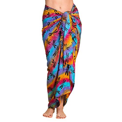 PANASIAM Sarong B011 dragonfly multicolor, L