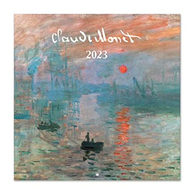 Calendario Monet 2023 - Calendario 2023 pared con certificado FSC - Calendario mensual 30x30cm - Producto con licencia oficial