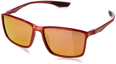 Del Sol Solize Last Time Around – cambia de color de naranja metálico a marrón por DelSol para unisex, lentes polarizadas profesionales, lentes espeja