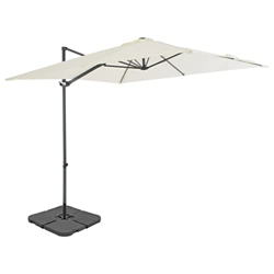 Paraguas para exteriores con base portátil de arena con dimensiones: 2,5 x 2,5 x 2,47 m (largo x ancho x alto) precio