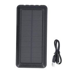Yinuoday Fuente solar con 2 Banco 30000mAh para Camping al aire libre ing Black2 Banco Banco Solar Banco Portátil Fuente Banco Solar Banco características