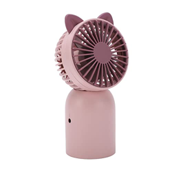 Ventilador recargable portátil, ventilador de mano, carga USB, portátil, lindo interruptor de una tecla de moda para escritorio para mujeres para viaj precio
