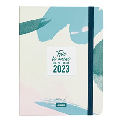 Mr. Wonderful - Agenda anual Office 2023 Semanal - Todo lo bueno que me traerá 2023, beige, WOA2212297ESZ0