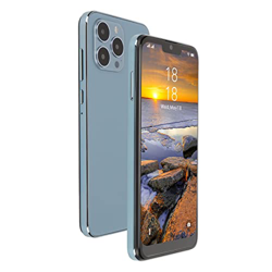 I13pro MAX Smartphone, Smartphone 4G Desbloqueado, 6.1in 4GB RAM 32GB ROM 6800mAh Batería Celular para Android 11.0 Azul en oferta