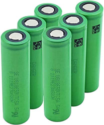 Batería precargada 18650Vtc5A 2600 Mah protegida para Mini Fan Power Bank, 6 Piezas características