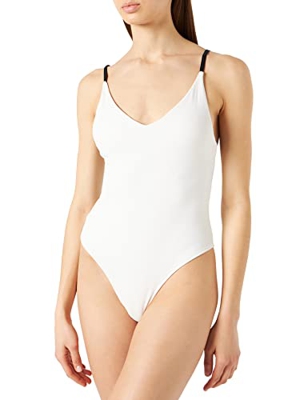 Women'secret Swimsuit Removable Pad Bikini para Mujer, Marfil, S