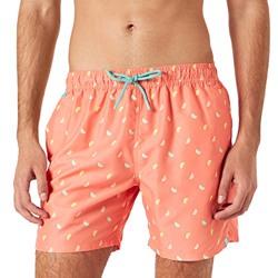 Springfield Bañador Citrics, Bañador, Hombre, Naranja (Estampado Naranja), L en oferta