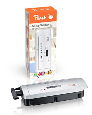 Peach 510789 Aktenvernichter PS400-00 Streifenschnitt 6 Seiten - 220 mm - 6