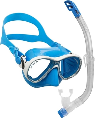 Cressi Kit Marea Vip Colorama Junior Marea Colorama+gamma Azul T45292/ Unisex