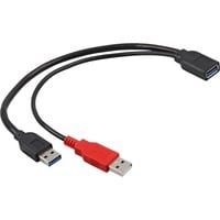 Delock - Cable adaptador de corriente USB, para 2 x USB, USB 3.0, Weiß, 1