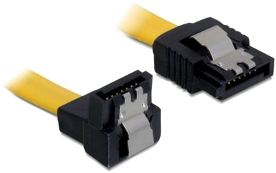 5x Delock 82811  SATA Kabel 6Gb/s gelb un/ge in 50cm Länge