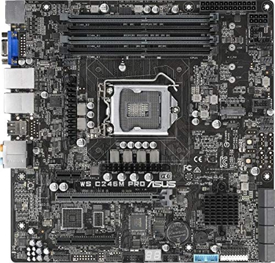 Asus WS C246M PRO - Motherboard - micro ATX - LGA1151 Socket - C246 - USB 3 NEU
