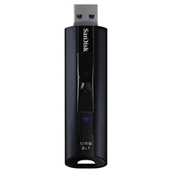 SanDisk SDCZ880-256G-G46 Extreme Pro 256GB USB 3.1 Solid State Flash Drive - Black características