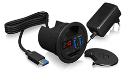 Icy Box Card Reader USB Hub Combo USB 3.0 Black IB-Hub1404 Cardreader en oferta